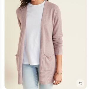 Old Navy | Caridgan Sweater-Long Line/Open Front- Mauve-Size M